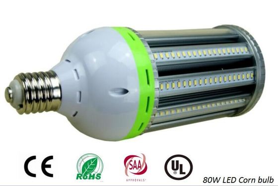 Chiny 80W E40 Led Corn Light, 360 stopni Led Corn Bulb Aluminiowe radiatora Podwójne patelnie dostawca